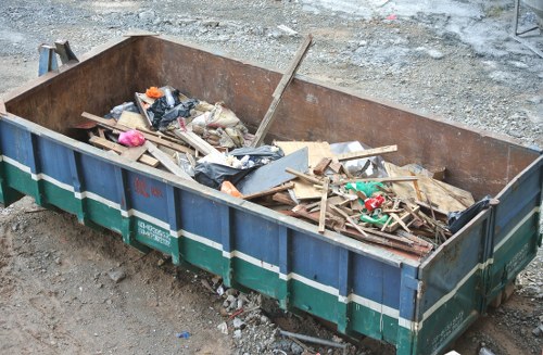 Sofa being prepared for removal in Dollis Hill