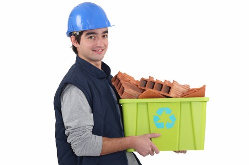 Rubbish collection trucks in North West London