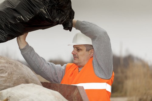 Eco-friendly rubbish disposal process in NW London